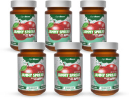GymBeam Jammy Spread 6 x 220 g jabłko