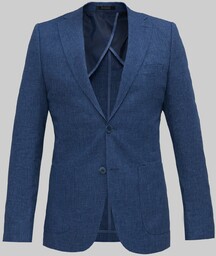 marynarka almese niebieski slim fit