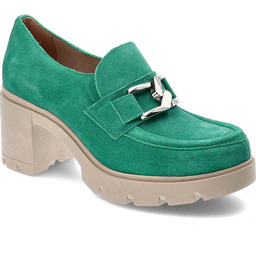 Lemar Zielone Półbuty Damskie Eleganckie Buty