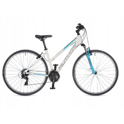 Rower Cross 700 Author Linea 17" biało niebieski