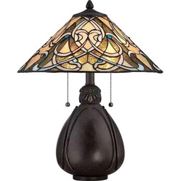 Lampa stołowa witrażowa QZ/INDIA/TL Elstead