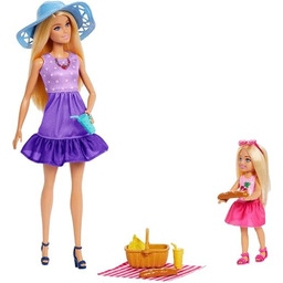 Barbie Rodzina i Przyjaciele zestaw piknikowy z lalkami