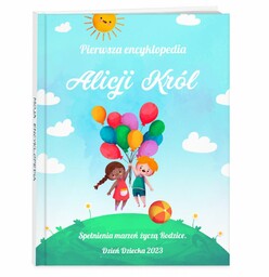 Encyklopedia z nadrukiem dla dziewczynki na Dzień Dziecka