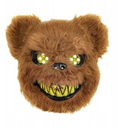 MASKA NA HALLOWEEN Niedźwiedź Miś 26x24cm STRASZNE DEKORACJE