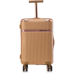 Duża walizka podróżna bagaż ABS 20'' - złota
