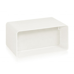 Złączka do kanałów plastikowych płaskich z klapą zwrotną