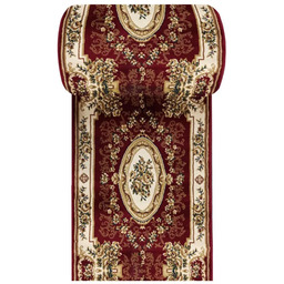 Profeos Czerwony elegancki chodnik dywanowy na metry W0-W49