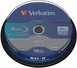 Verbatim BD-R Pojedyncza Warstwa, Płyta Blu-ray 25 GB,