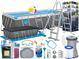 Basen Bestway 488x244x122 Ogrodowy Stelażowy 561MB 19w1