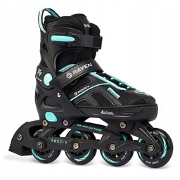 Rolki Regulowane Raven Pulse Black/Cyan 37-40