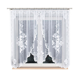 Markizeta Firana żakardowa gotowa 320x160 001 biała Fuksja