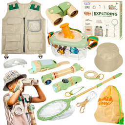 WOOPIE Discovery Zestaw Małego Odkrywcy Lornetka Kompas Siatka