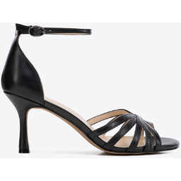 Eleganckie damskie sandały ze skóry naturalnej na szpilce