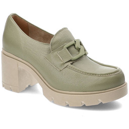 Lemar Zielone Półbuty Damskie Eleganckie Buty