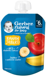 Gerber - Mus banan jabłko po 6 miesiącu