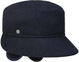 Kapelusz Typu Bonnet z Nausznikami by Lierys, ciemnoniebieski,