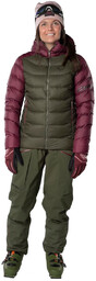 KURTKA TIGARD DOWN WOMEN-BURGUNDY-1540