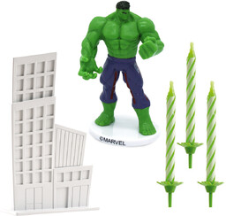Dekoracyjny zestaw figurek tortowych Hulk - 1 komplet