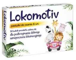 LOKOMOTIV cytrynowy smak - 6 pastylek do ssania