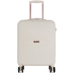 Elegancka walizka prążkowana torba bagaż exclusive 20'' -