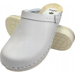 Drewniaki Ortopedyczne Obuwie Profilaktyczne Białe Zawodowe Bmrdrepu 44