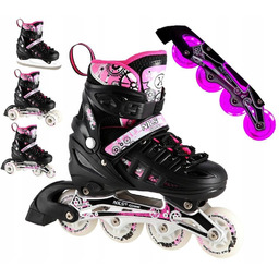 Nils 4w1 Łyżworolki Rolki Led Łyżwy Wrotki Regulowane