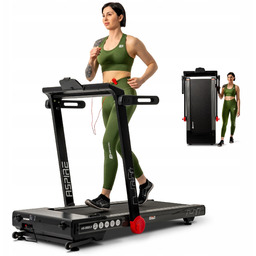 Bieżnia Domowa Elektryczna Składana na Płasko Kąt Regulacja