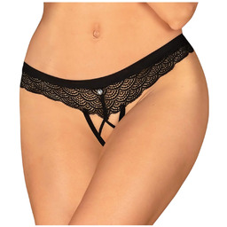 Obsessive Chemeris - otwarte stringi (czarne) - M/L