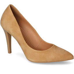 Czółenka Szydłowski 2234/840 Camel zamsz