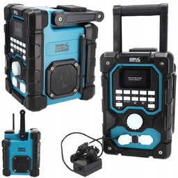 RADIO BUDOWLANE DEDRA akumulatorowe ZASILACZ 230V bluetooth USB