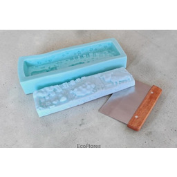 Zestaw Forma silikonowa Owce na łące + nóż