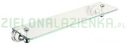 ART PLATINO Półka szklana NIKOLAS chrom/porcelana NIK-57083* *