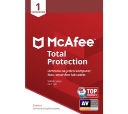 McAfee Total Protection 1PC USŁUGA CYKLICZNA Oprogramowanie