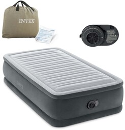 INTEX Materac dmuchany 191x 99x46cm z wbudowaną pompką