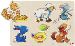 Goki, puzzle z uchwytami Mamy i dzieci