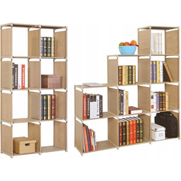 Regał zabawki dziecięcy schodkowy beżowy Metro