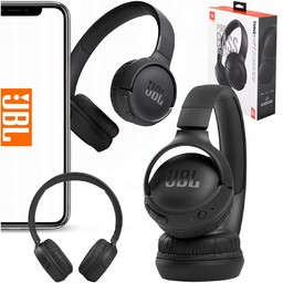 Oryginalne Słuchawki Jbl Bezprzewodowe Nauszne Bluetooth Czarne Uniwersalne