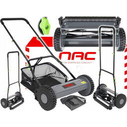 Nac Kosiarka Bębnowa Mechaniczna Pchana Ręczna LM-40-C 40cm