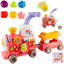 Jeździk Pociąg Z Wagonikiem Pchacz Ciuchcia Lokomotywa Zabawka