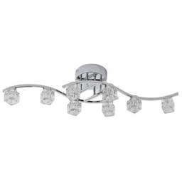 Lindby - Yaro LED Lampa Sufitowa Clear/Chrome