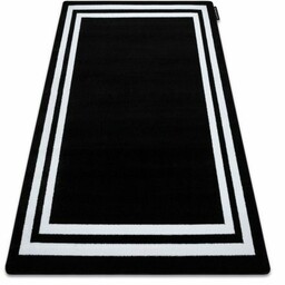 Dywan HAMPTON Ramka czarny 80x150 cm