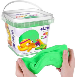 Zestaw lekkiej powietrznej ciastoliny zielon 910ml - Okto