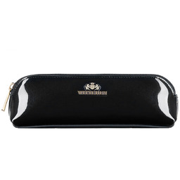 Damskie etui na długopisy lakierowane czarne