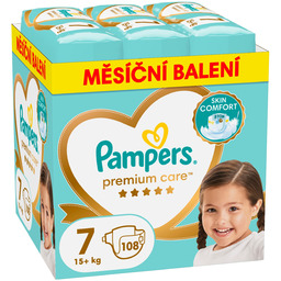 Pieluszki Pampers Premium Care Rozmiar 7 108 szt.