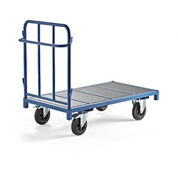 Wózek platformowy EMBARK, 1300x700 mm, 600 kg, niebieski