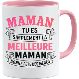 Filiżanka dla mamy z francuskim napisem "Du bist