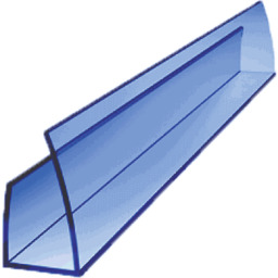 U-profil zamykający 2100mm niebieski 4mm