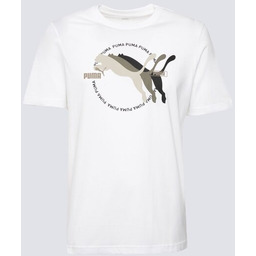 PUMA T SHIRT GRAPHICS MULTIPLE CAT LOGO