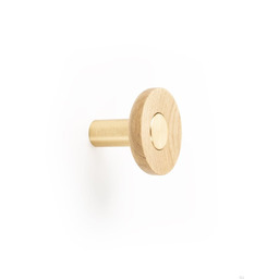 Wieszak ścienny Zoot 60 Drewniany Dębowy ze Złotym