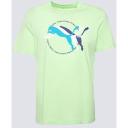 PUMA T SHIRT GRAPHICS MULTIPLE CAT LOGO